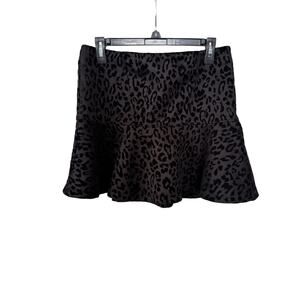 Forever 21 Women's Skirt Animal Print Suede  Size L